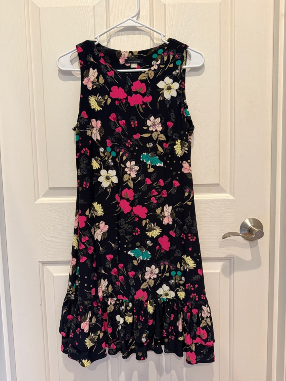 Tommy Hilfiger Sleeveless Women’s Dress - Bright Pink & Teal Accents
